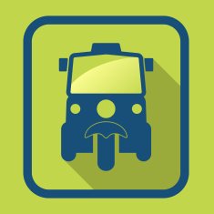 Sign tuk in Bangkok of Thailand design vector illustration N2