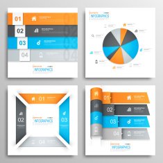 Set of Modern Infographics Elements N15