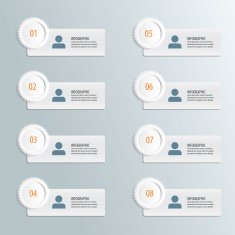 Infographic number template business N3