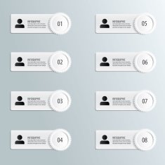 Infographic options template N8