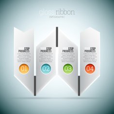 Gloss Ribbon Infographic