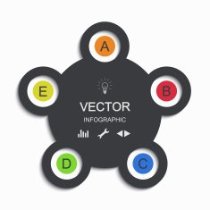 vector modern busainess infographic N12