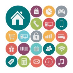 Flat icons vector collection N2