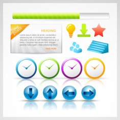 web elements vector