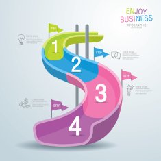 Info graphics vector design template N2