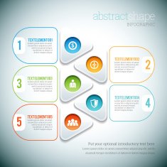 Abstract Shape Infographic