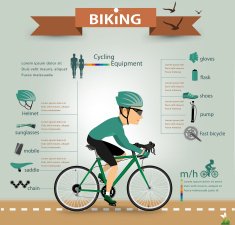 bike infographics vector N2
