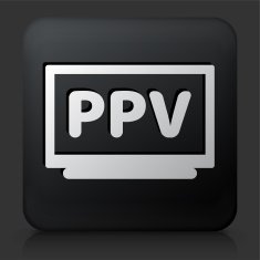 Black Square Button with Pay Per View Icon