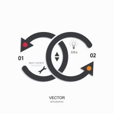 vector modern busainess infographic N13