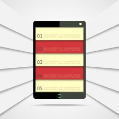 step style options banner infographics