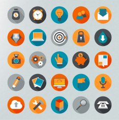 Infographics vector icon set