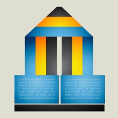 creative infographic design in origami style