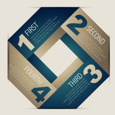 inographic template design in origami style