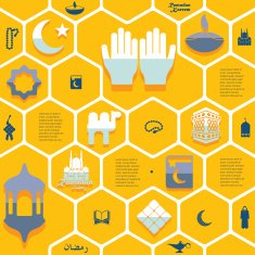 flat infographic Ramadan Kareem N35
