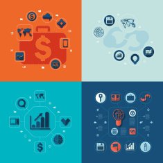 business flat infographic N84