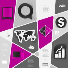 business geometric infographic N20