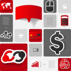 business geometric infographic N21