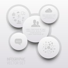 Clean Circle Infographic Elements