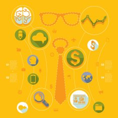 business flat infographic N93