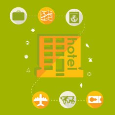 Set of summer tourism icons N40