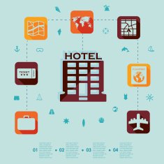 Set of summer tourism icons N42
