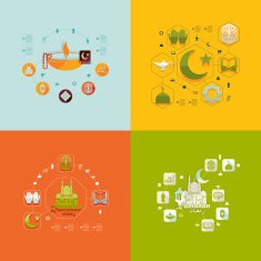 flat infographic Ramadan Kareem N60