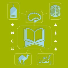 flat infographic Ramadan Kareem N61