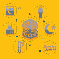 flat infographic Ramadan Kareem N62