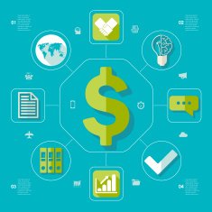 business flat infographic N98
