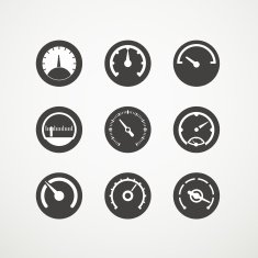 Different slyles of speedometers