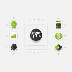 Set of business icons N55