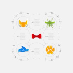 Set of veterinary icons N8