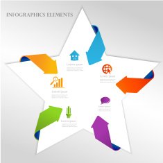 Abstract arrow infographics template N3