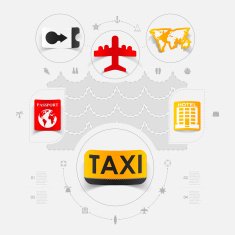Set of summer tourism icons N190