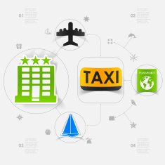 Set of summer tourism icons N213