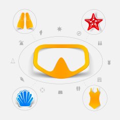 Set of summer tourism icons N261