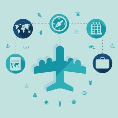 Set of summer tourism icons N273