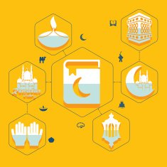 flat infographic Ramadan Kareem N65