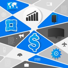 business geometric infographic N31