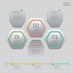 Modern white technology infographics banner