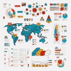 Flat UI Infographic Elements N3
