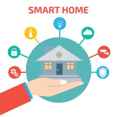 Smart house technology Vector illustration concept