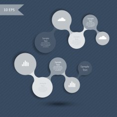 metaball colorful round diagram infographics N71