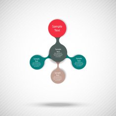 metaball colorful round diagram infographics N72