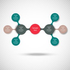 metaball colorful round diagram infographics N73