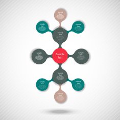 metaball colorful round diagram infographics N74