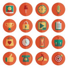 round media icons N3