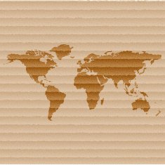 World map web icon flat design