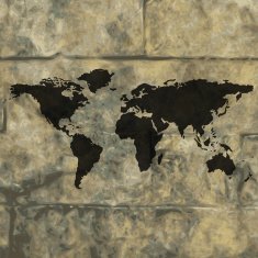 World map web icon flat design N5