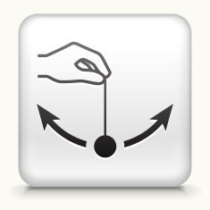 Square Button with Pendulum